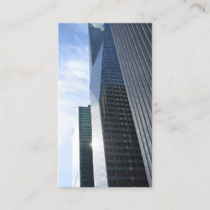 Metallisk Skyscraper för NYC-arkitektur Visitkort