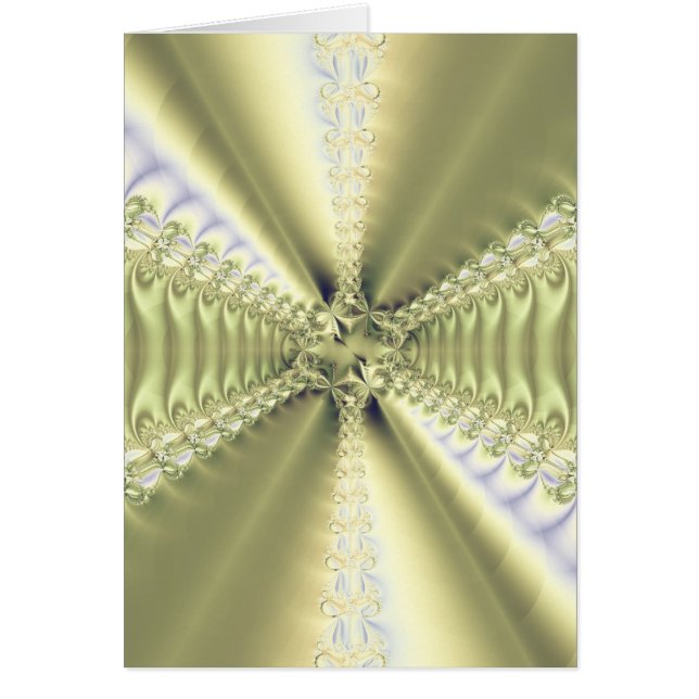 Metallisk stjärna hälsningskort (Framsidan)