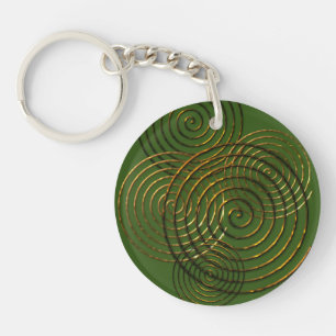 Metallisk symbol för Spiral guld
