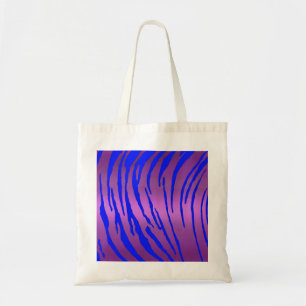 Metallisk tiger Rand Rosa Blue Tygkasse