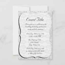 Metallisk tittar bakgrund för silver inbjudningar