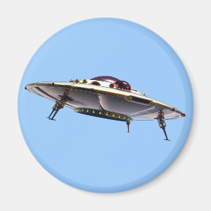 Metallisk UFO-magnet Magnet