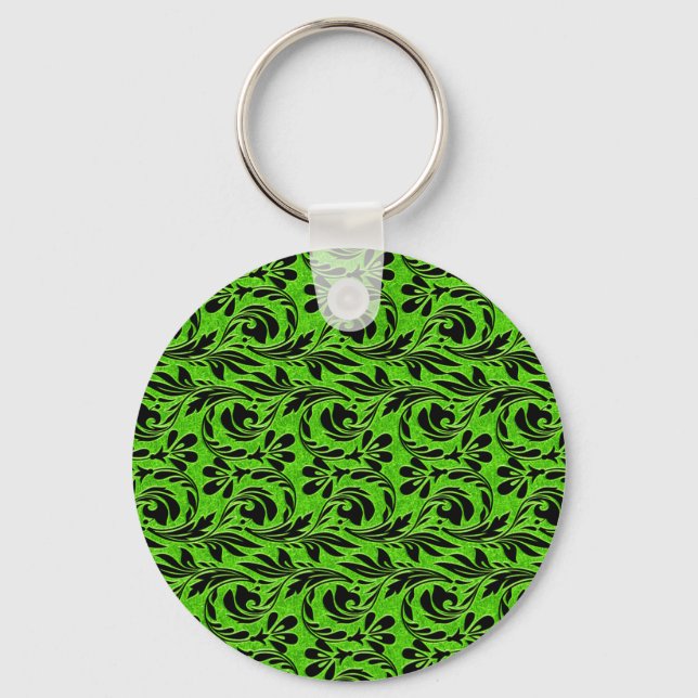 Metallisk Vågar, Neon-Black KEYCHAIN Nyckelring (Framsida)