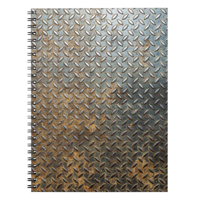 Metallisk yta, reflekterande struktur bakgrund. anteckningsbok (Framsidan)