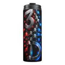 Metalliska 3D-dimmensionkuber Abstrakt mugg