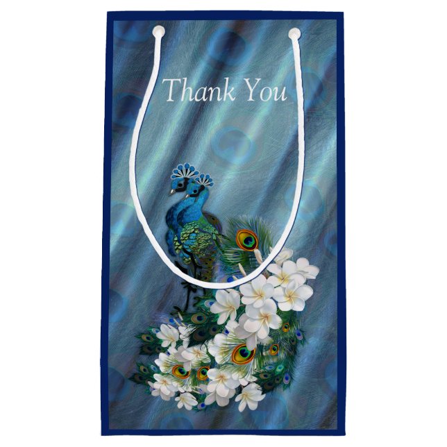 Metalliska blåa gröntar Peacocks på Emerald Grönt  (Framsidan)