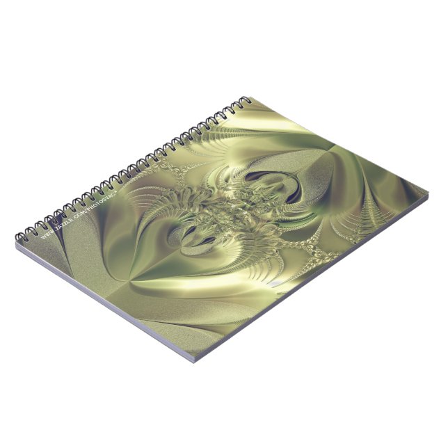 Metalliska blad anteckningsbok med spiral (Vänstra Sidan)