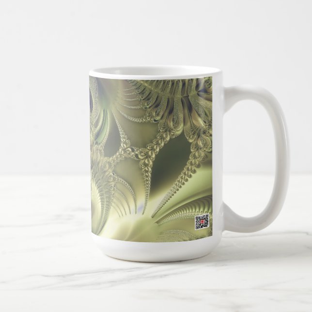 Metalliska blad kaffemugg (Höger)