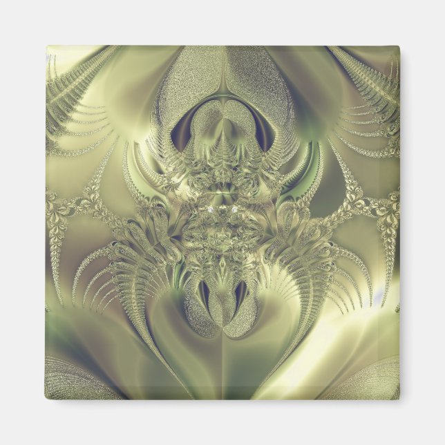 Metalliska blad magnet (Framsidan)