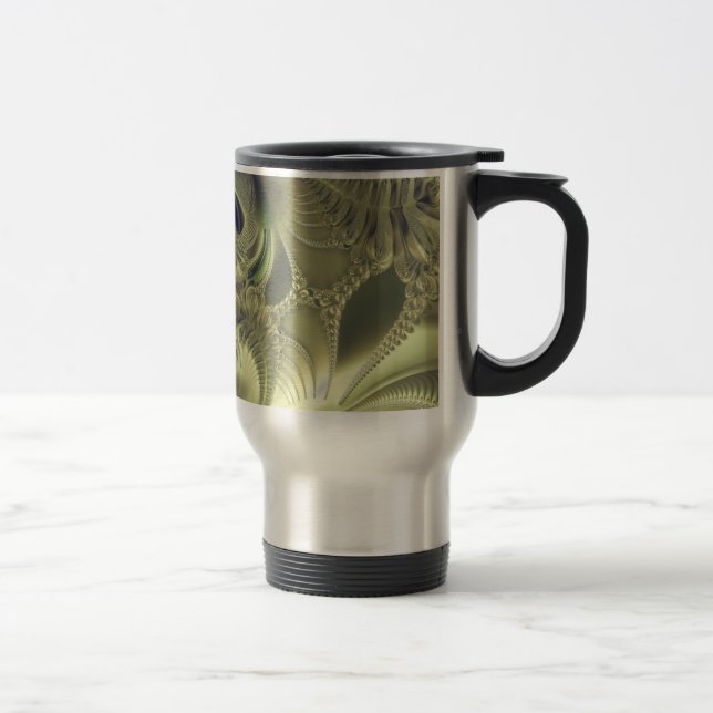 Metalliska blad resemugg (Höger)