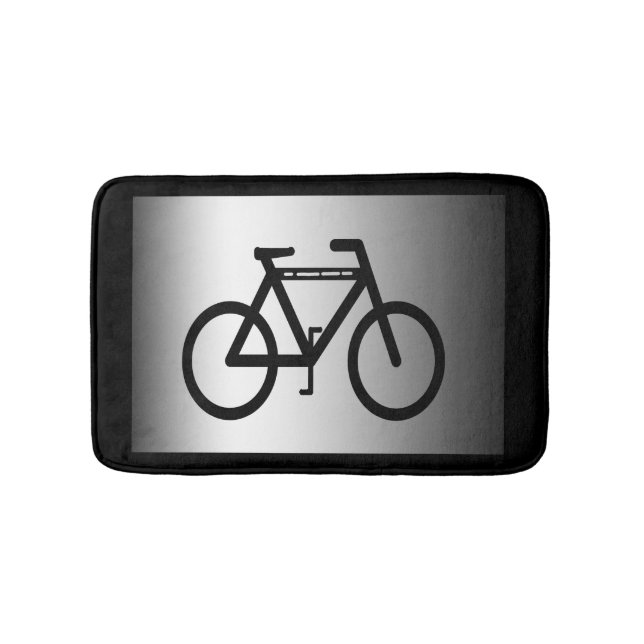 Metalliska cykla badmattor för silver badrumsmatta (Framsidan)
