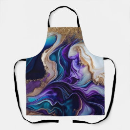 Metalliska dekorationer i guld på Lila- och kalkst