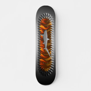 Metalliska hajSkateboarddesigner Skateboard Bräda 21,5 Cm