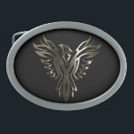 Metalliska Phoenix<br><div class="desc">Emblem metalliskt silver för klassikern och den svart designen av ett silver phoenix uppsättningen mot en svart bakgrund på gåvor och tillbehör som all är tillgängliga för att skräddarsy och göra personligt till dig.</div>