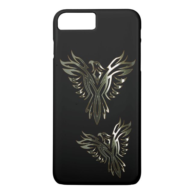Metalliska Phoenix Case-Mate iPhone Skal (Baksida)