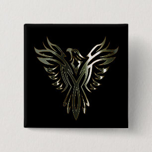 Metalliska Phoenix Knapp