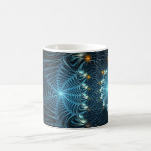 Metalliska spindelnät kaffemugg