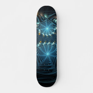 Metalliska spindelnät mini skateboard bräda 18,5 cm