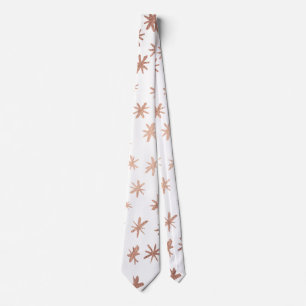 Metalliska stjärnor - koppar slips