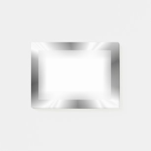 Metalliskt Fauxsilver Postar-it® noterar Post-it Block
