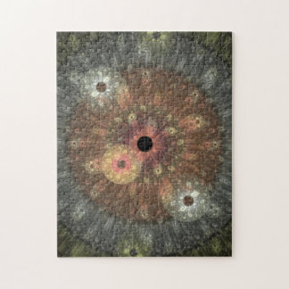 Metalliskt flamma Fractalpussel Pussel