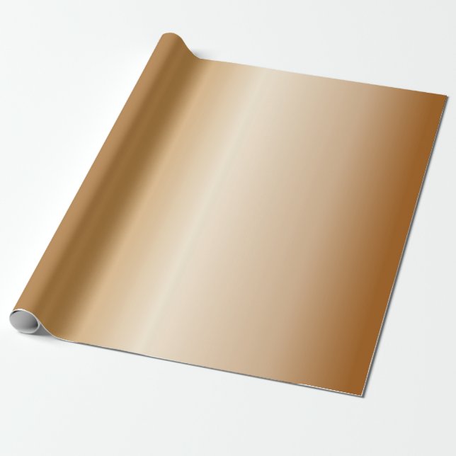 Metalliskt förkoppra Klockor Presentpapper (Utrullad)