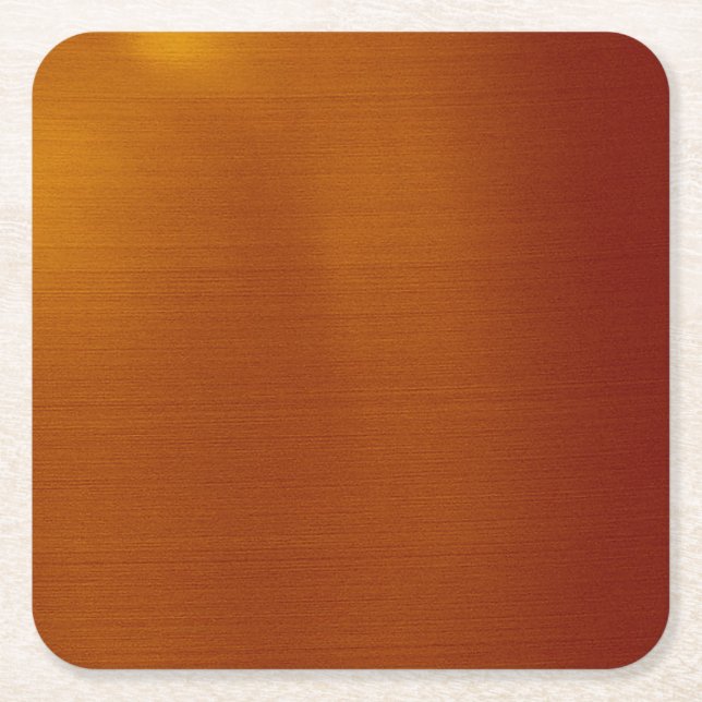 Metalliskt förkoppra underlägg papper kvadrat (Framsidan)