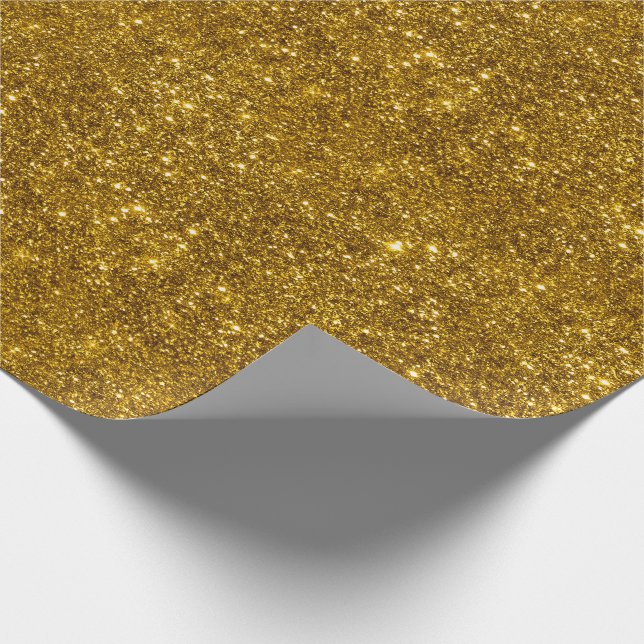 Metalliskt gnistrasken för mörkt guld- glitter presentpapper (Hörn)