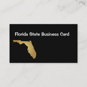 Metalliskt guld Florida för statlig visitkort