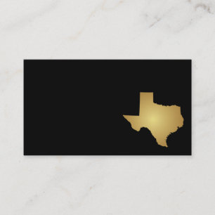 Metalliskt guld Texas för statlig visitkort