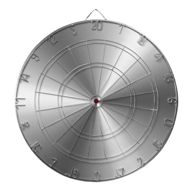 Metalliskt silver piltavla (Framsidan)