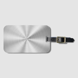 Metalliskt skina silver för elegant Faux Bagagebricka
