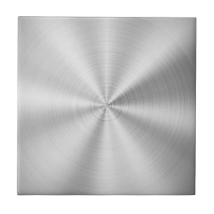 Metalliskt skina silver för elegant Faux Kakelplatta