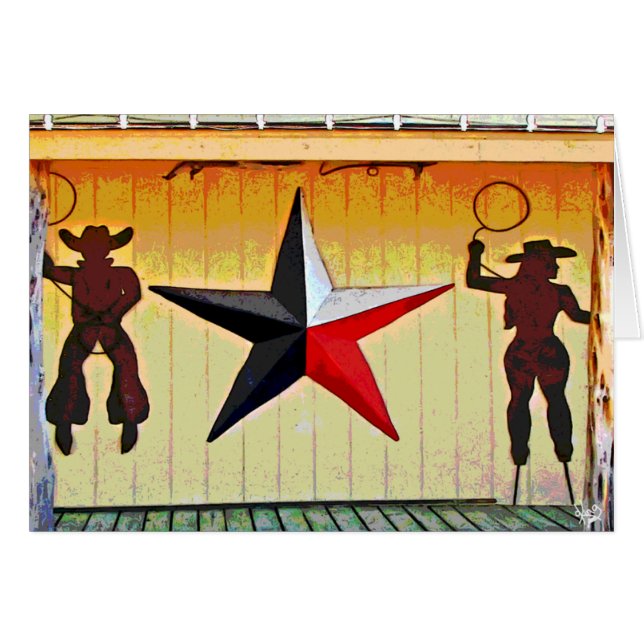 Metallkonst på Senor Kompis på 290, Austin, TX OBS Kort (Framsidan Horizontal)