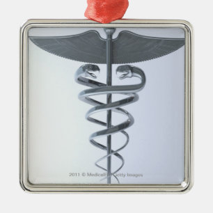 Metallläkarundersökningcaduceus Julgransprydnad Metall