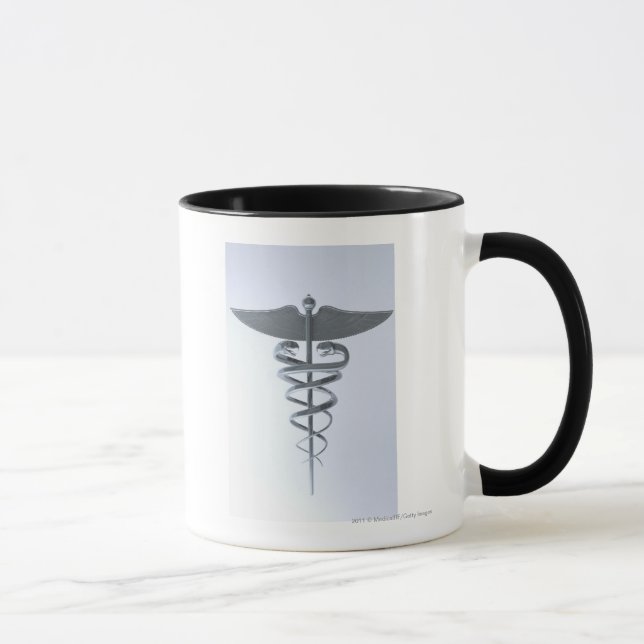 Metallläkarundersökningcaduceus Mugg (Höger)