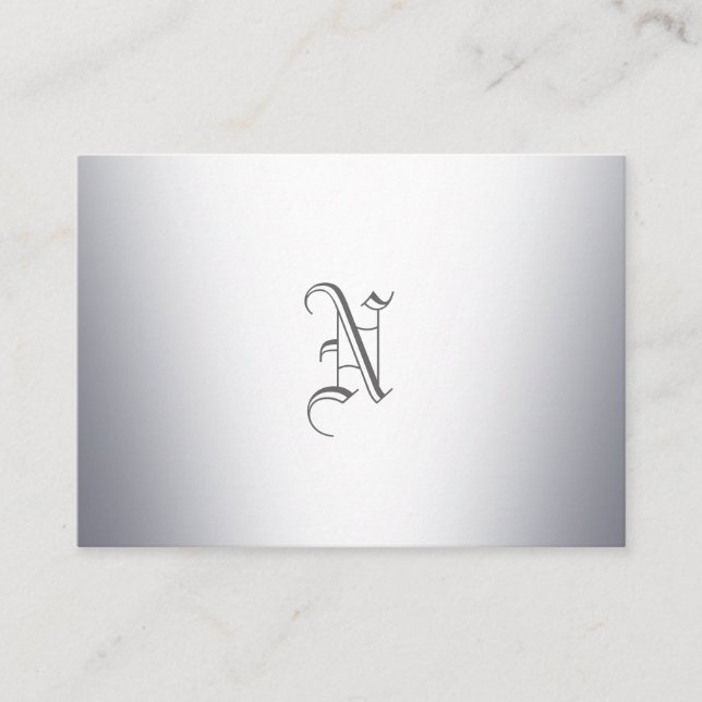 MetallMonogram Visitkort (Framsida)
