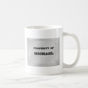 Metallnamn pläterar kaffemugg