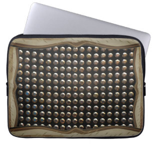 Metallnitar Mönster Laptop Fodral