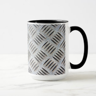 Metallplattstruktur Mugg