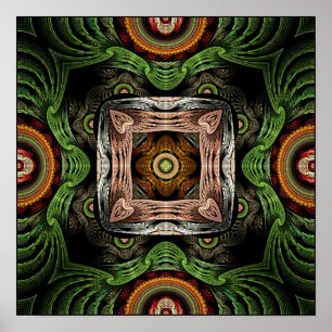 MetallskulpturMandala Poster