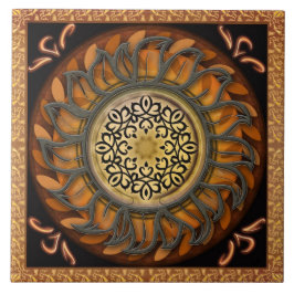 Metallsolglansen belägger med tegel kakelplatta