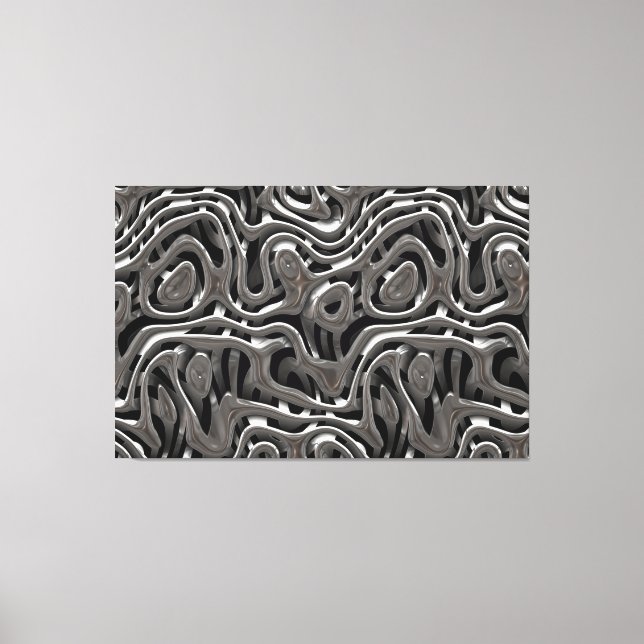 Metallväv 4 Wrapped Canvas (Framsida)