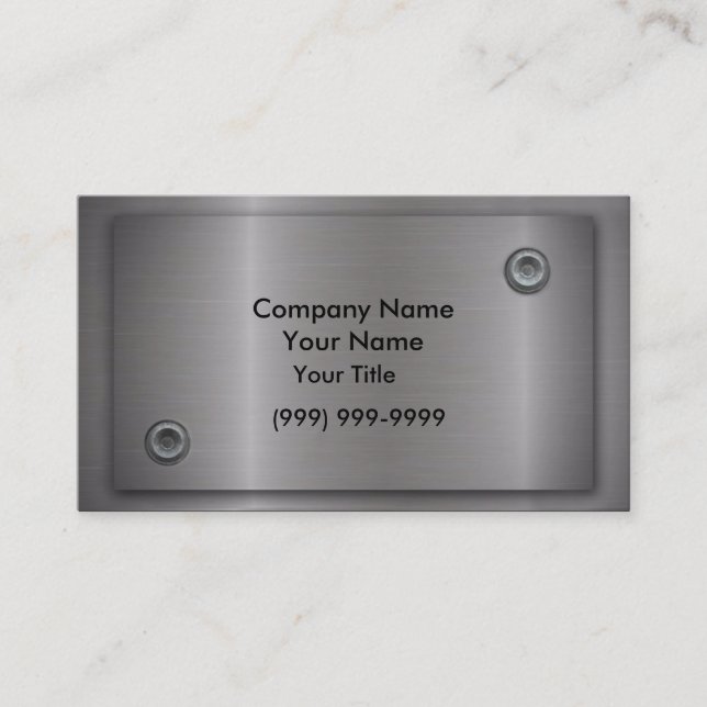 Metallvisitkortar Visitkort (Framsida)