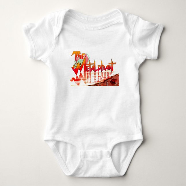 Metalphant babyBodysuit T Shirt (Framsida)