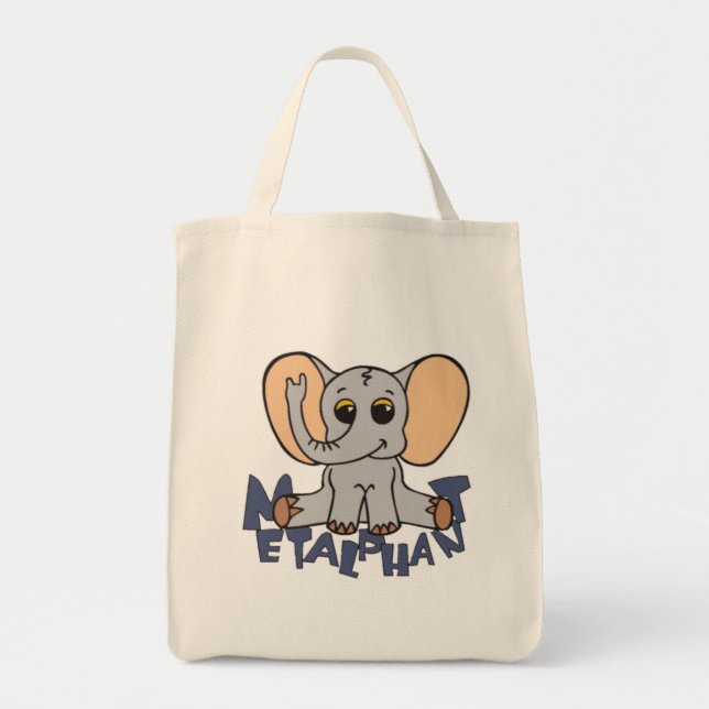 Metalphant Elephant Tote bags - Olika Stilar Tygkasse (Framsidan)