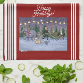 Metalphant Family Tree Kitchen Towel Kökshandduk