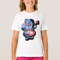 Metalphant Heart Guitar Flickans T-shirt