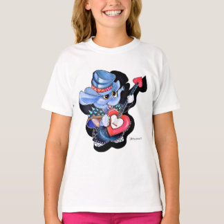 Metalphant Heart Guitar Flickans T-shirt