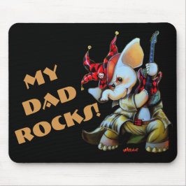 Metalphant Jester My Pappa Sten Mouse Pad Musmatta
